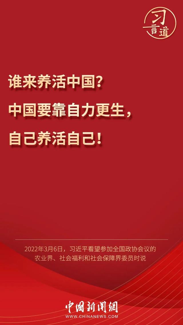 習(xí)言道丨習(xí)近平為何再答“誰來養(yǎng)活中國”？