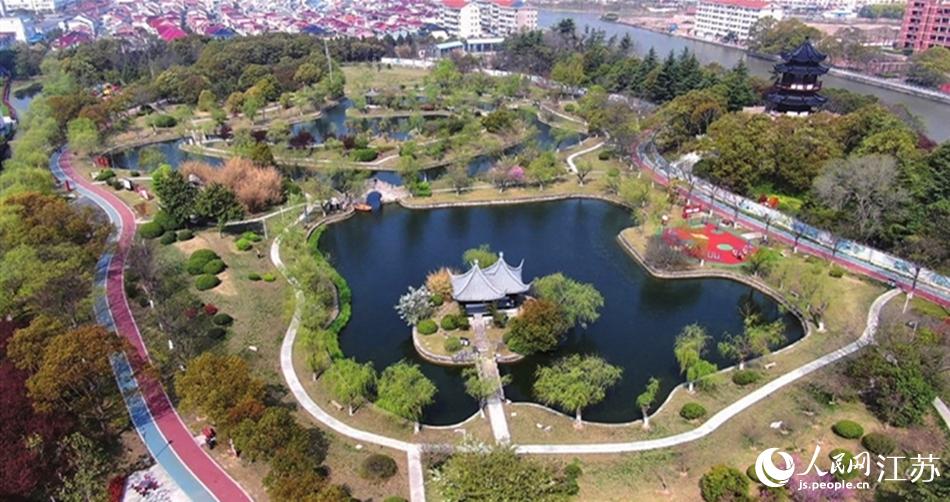 如東縣人民公園。如東縣委宣傳部供圖