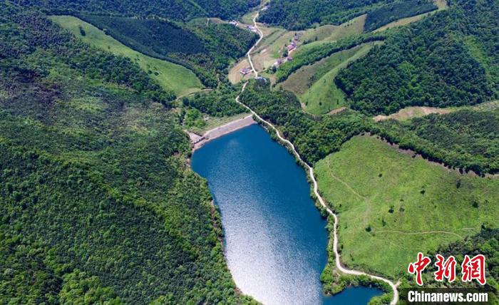 空中俯瞰北山村。洲湖鎮(zhèn)供圖