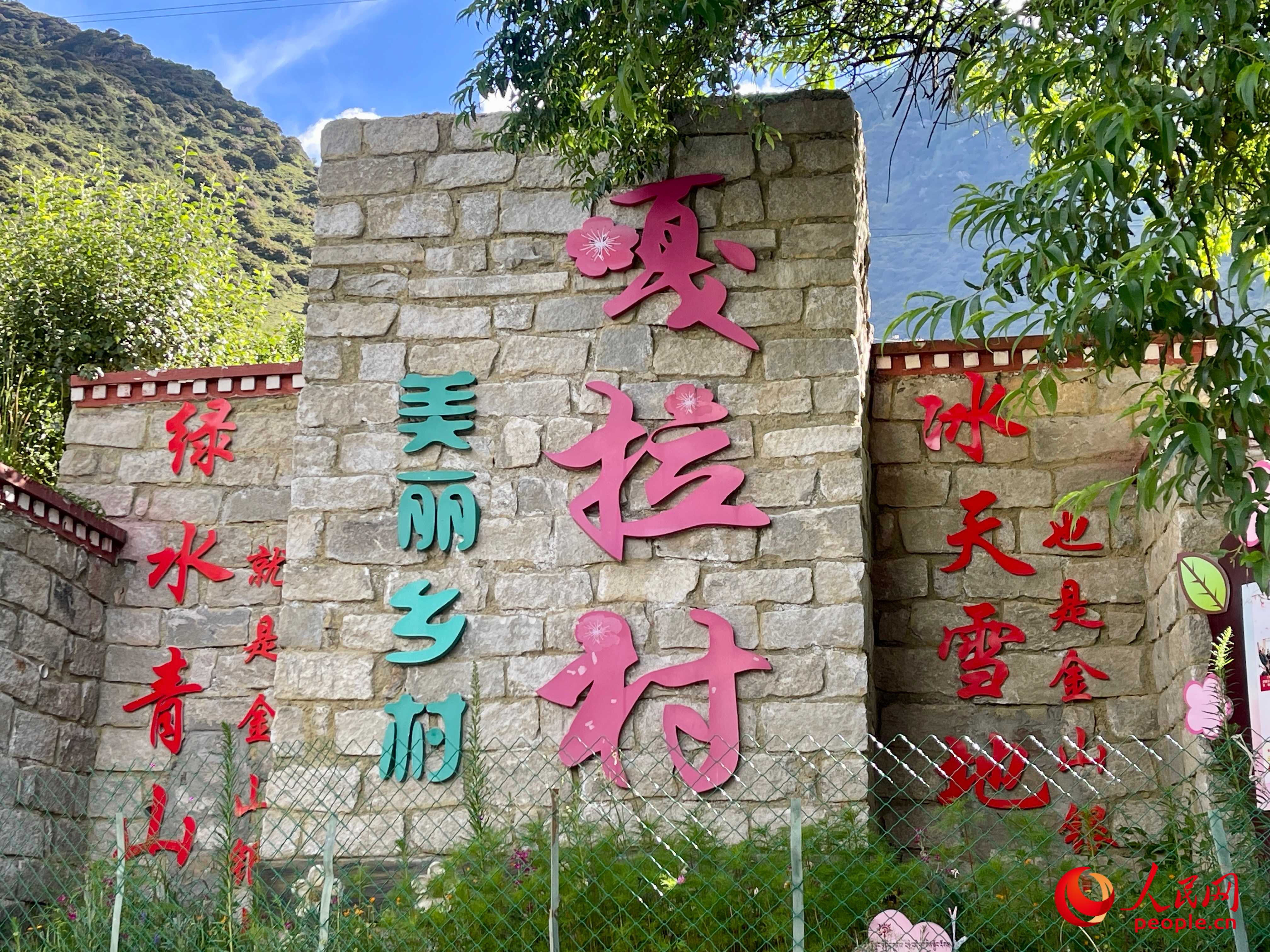 林芝鎮(zhèn)嘎拉村。人民網(wǎng) 周靜圓攝